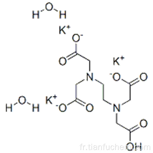 Glycine, N, N&#39;-1,2-éthanediylbis [N- (carboxyméthyl) -, sel tripotassique, dihydrate (9CI) CAS 65501-24-8